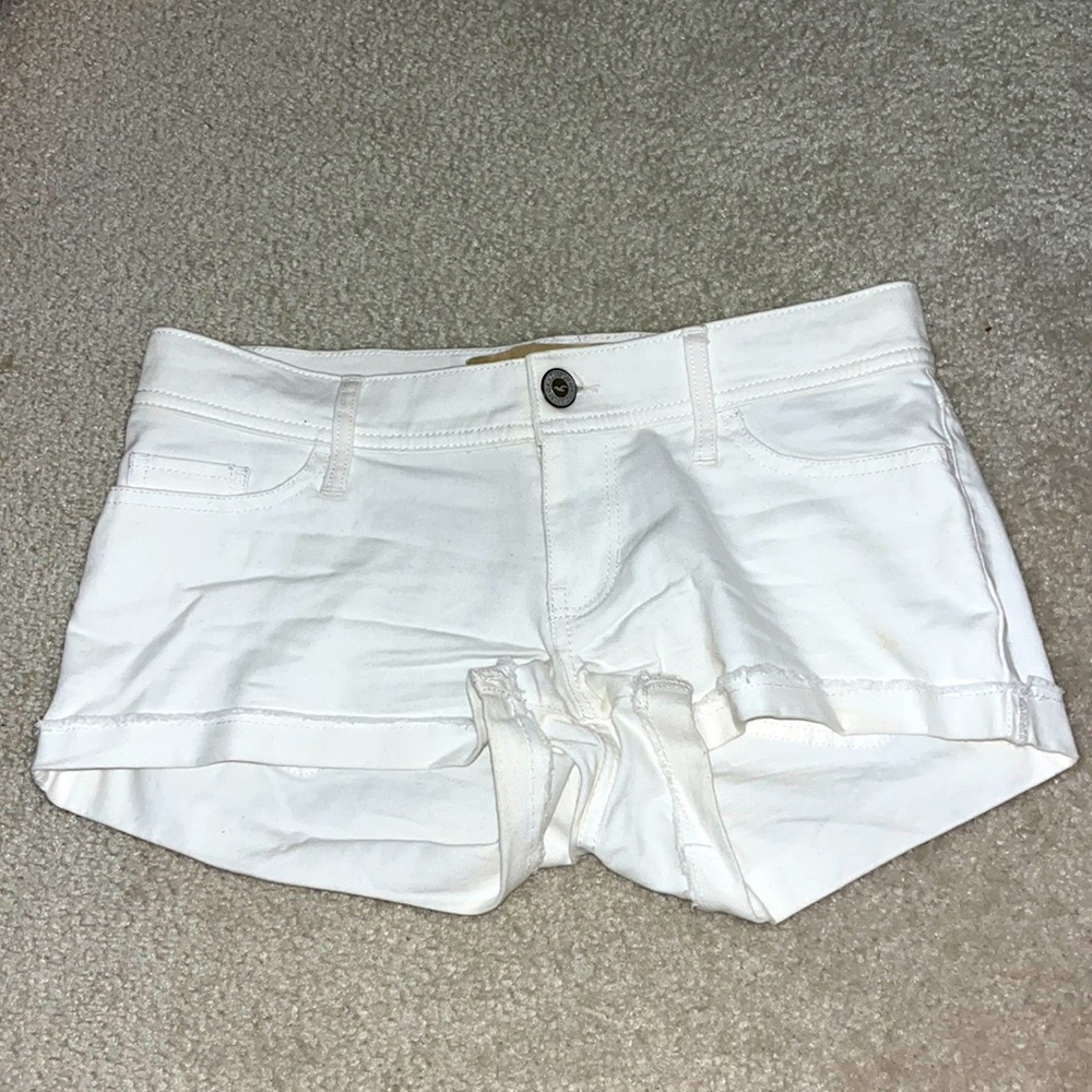 White Hollister Jean Shorts